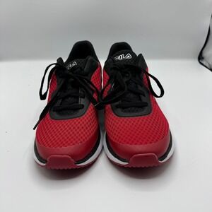 FILA Running‎ Shoes mens Size Lightweight Athletic Sneakers Red Black